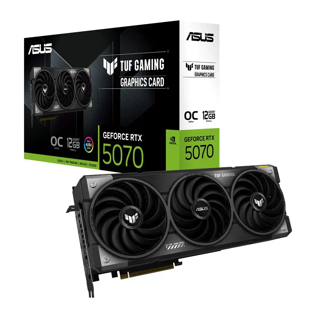 Vaizdo plokštė ASUS GeForce RTX 5070 12 GB, GDDR7, 90YV0LZ0-M0NA00