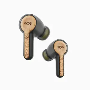 "Marley Rebel True Earbuds" Integruotas mikrofonas, į ausis, belaidės, signatūrinės juodos spalvos
