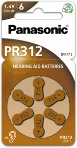 "Panasonic" klausos aparato baterija PR312L/6DC