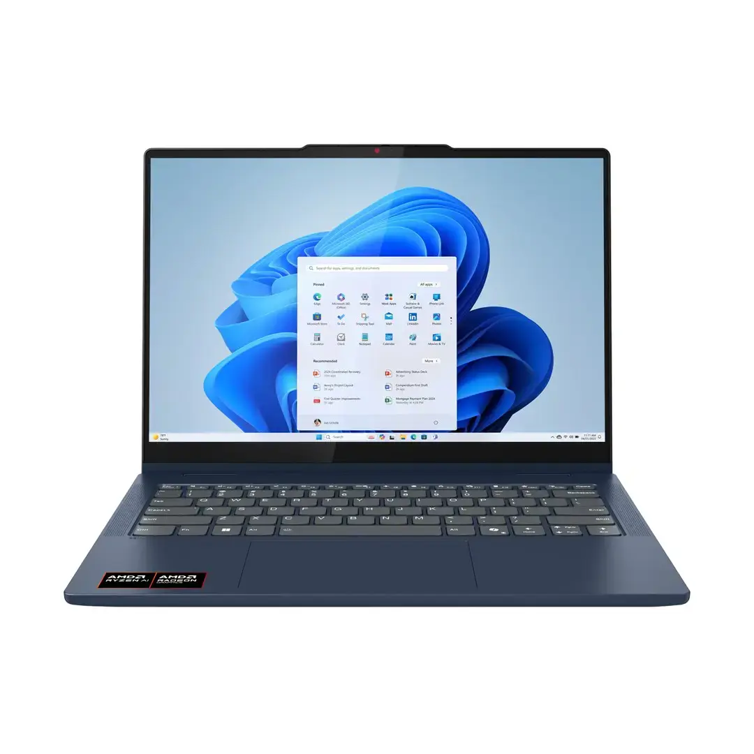 Lenovo IdeaPad 5 2-in-1 14AKP10 Copilot+ PC AMD Ryzen™ AI 7 350 Hybrid (2-in-1) 35.6 cm (14") Touchscreen WUXGA 16 GB LPDDR5x-SDRAM 1 TB SSD Wi-Fi 7 (802.11be) Windows 11 Home English Blue New Repack/Repacked