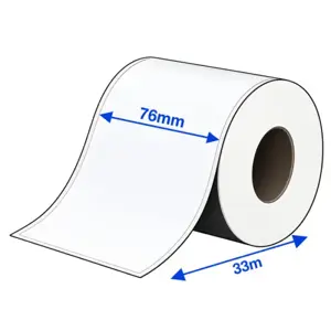 Compatible labels Epson 76mm x 33m High Gloss