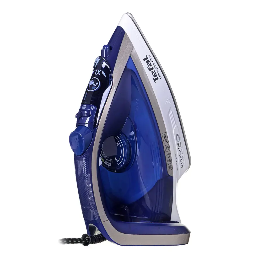"Tefal Ultimate Pure FV6812E0", garų lygintuvas, 2 m, 260 g/min, mėlynas, sidabrinis, 50 g/min, 0,27 l