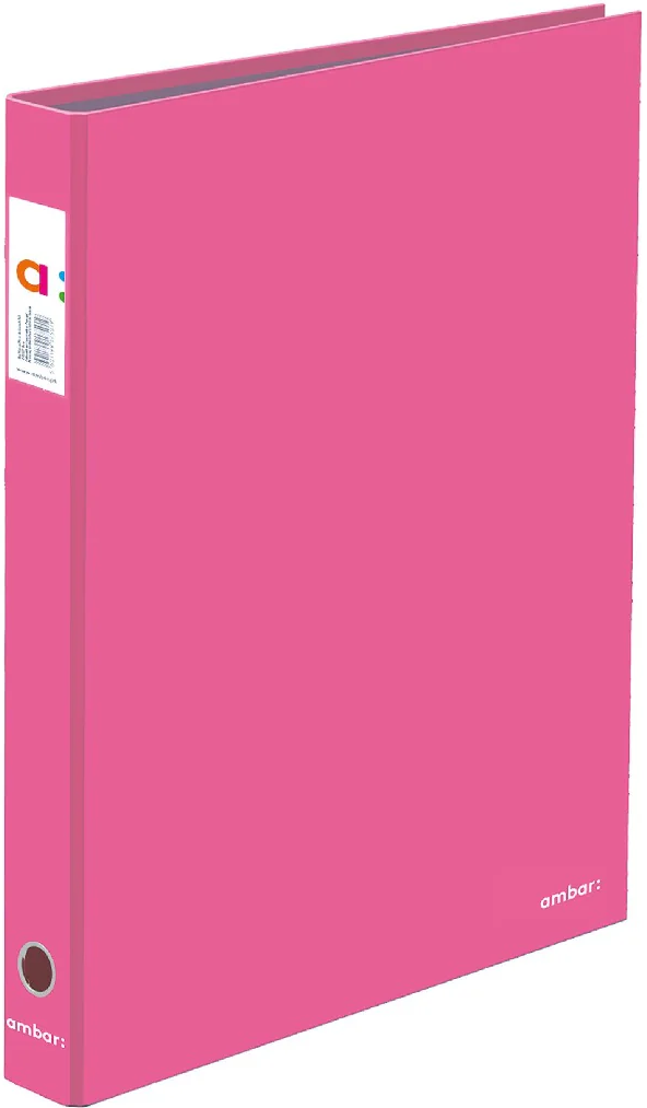 A4 Ringbinder 2 Rings Ambar Pink