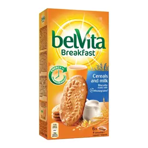 Sausainiai BELVITA, 5 grūdų, pieniški, 300 g