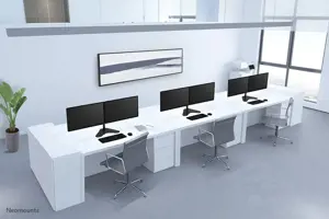 "Neomounts by Newstar" monitoriaus laikiklis ant stalo, laisvai pastatomas, 8 kg, 25,4 cm (10"), 81,3 cm (32"), 100 x 100 mm, juodas