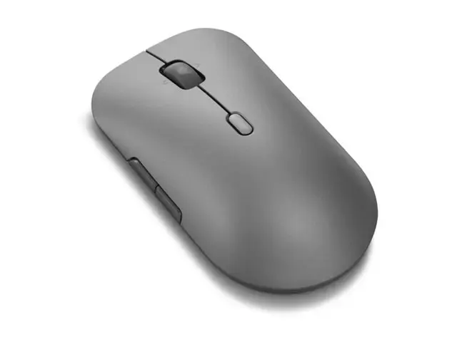 Lenovo Pro Plus 6050, Ambidextrous, Optical, RF Wireless + Bluetooth, 2400 DPI, Grey