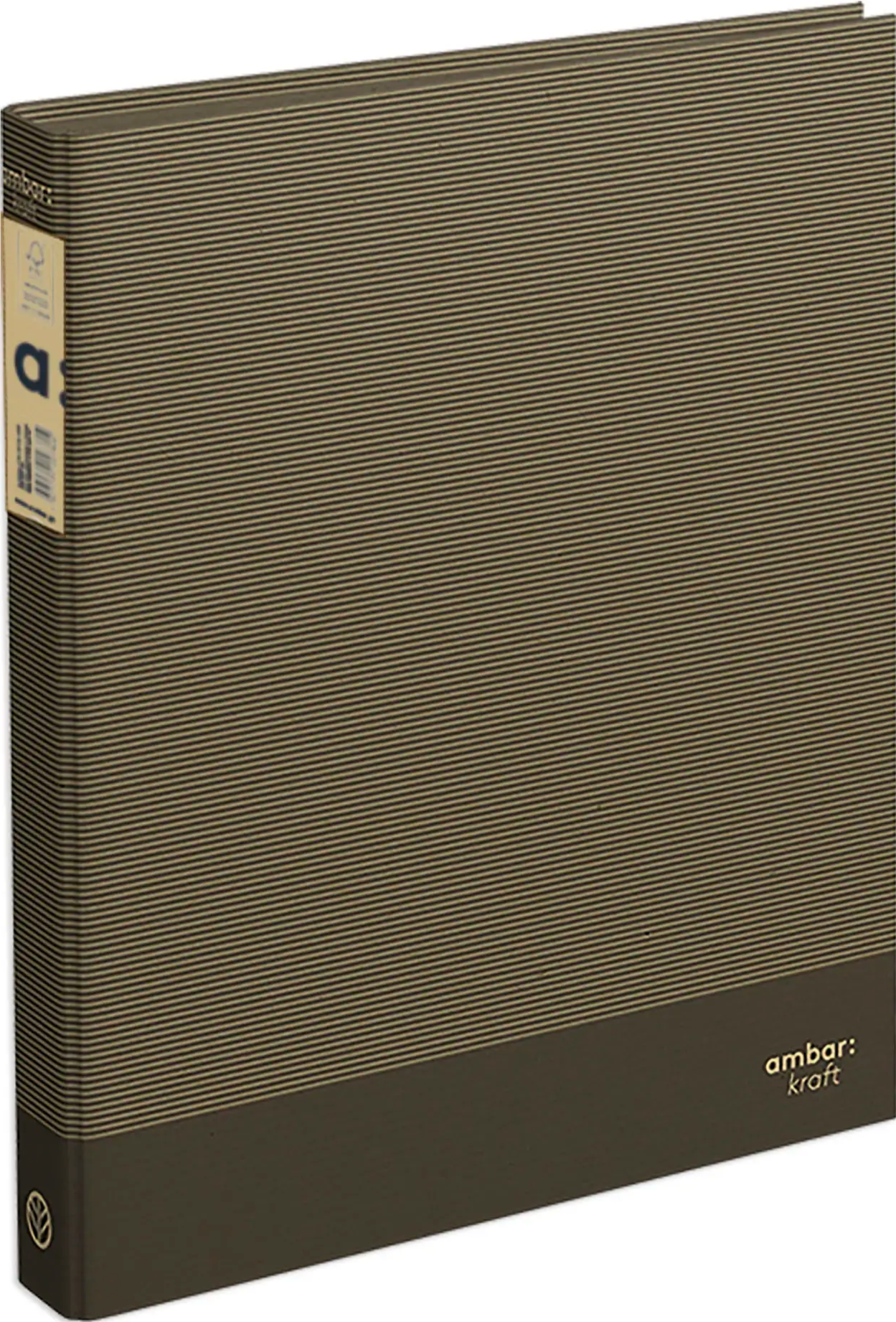 A4 Ringbinder 2 Rings Kraft Grey