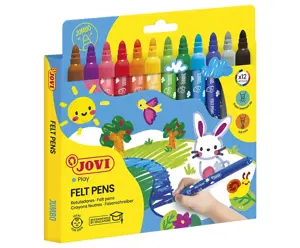 Stori flomasteriai JOVI MAXI, 12 spalvų rinkinys