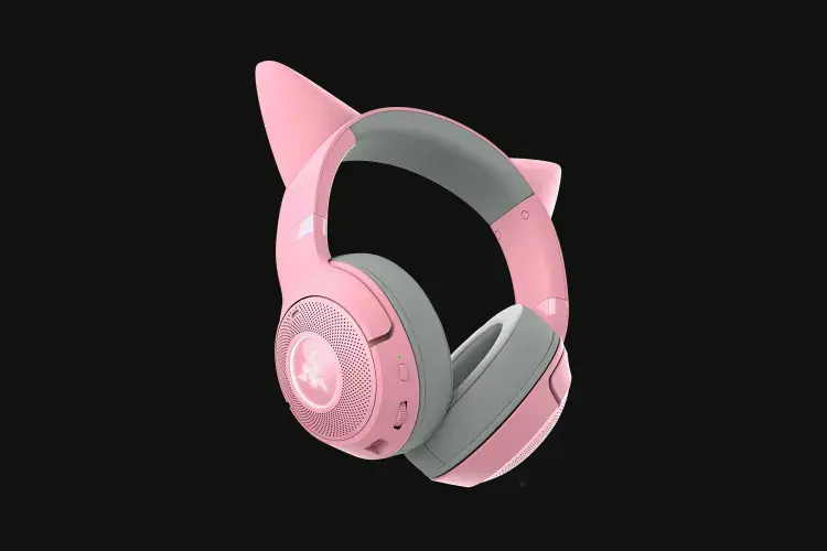 "Razer Kraken V2 Kitty BT" ausinės, belaidės, kvarcinės