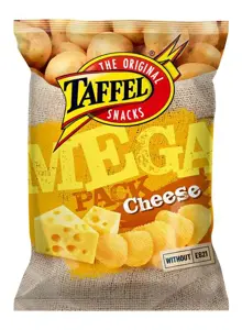 TAFFEL CHEESE Mega Pack bulvių traškučiai, 260g