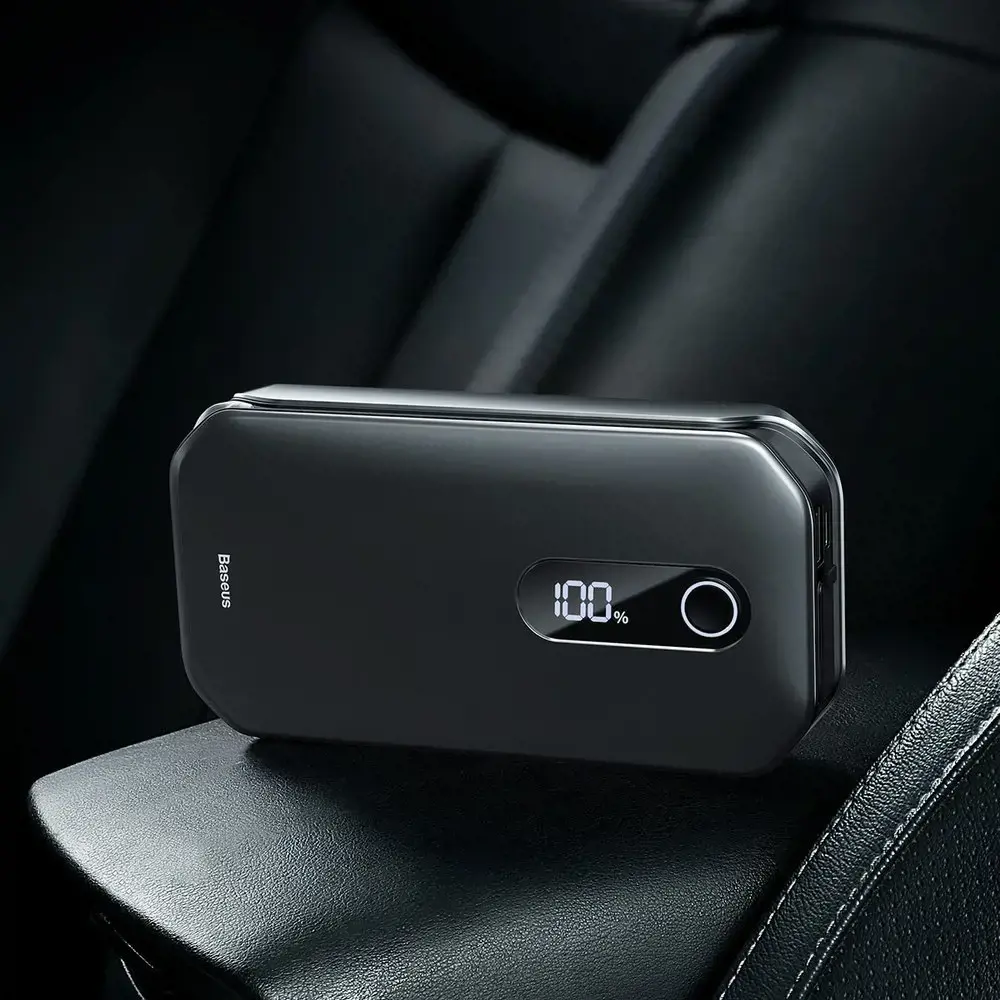 Baseus CRJS03-01 Super Energy Pro Car Jump Starter (12000mAh,5V/3A,Paak current1000A)Black