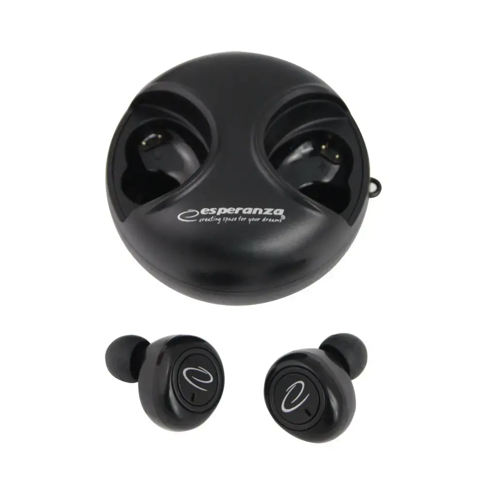 "Esperanza EH228K" "Bluetooth" ausinės į ausis TWS Black
