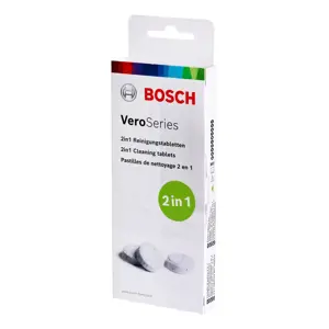 "Bosch" TCZ8001A, Valymo tabletė, balta, 10 vnt.