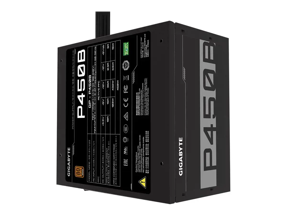 Maitinimo blokas GIGABYTE P450B, 450 W, 80 PLUS Bronze
