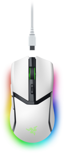Razer Cobra Pro Belaidė žaidimų pelė RF Wireless + Bluetooth + USB-C, 30000 DPI, Balta