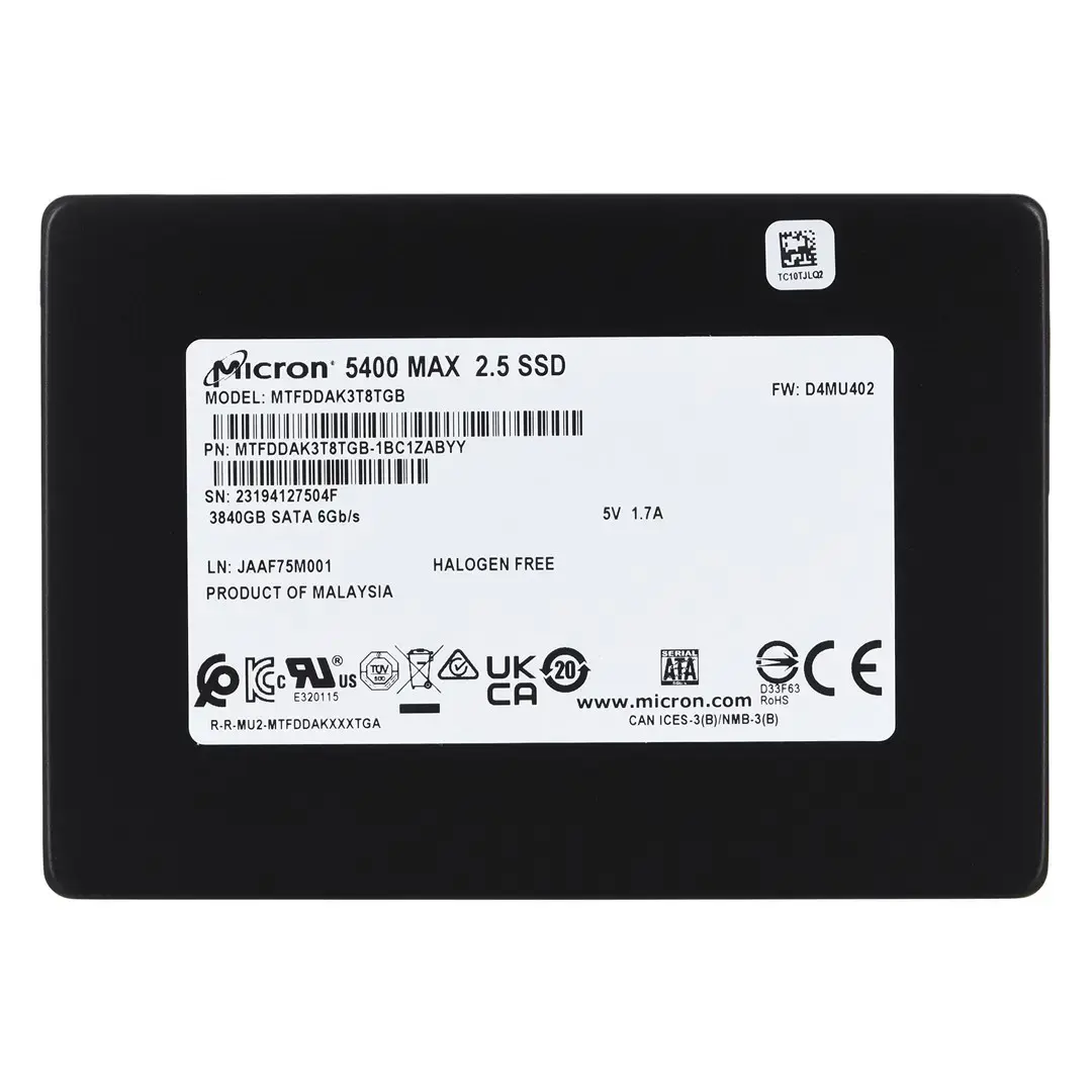 SSD drive 5400 MAX 3840GB SATA 2.5 7mm Single Pack