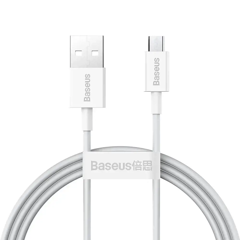 Baseus Superior Series Cable USB to micro USB, 2A, 1m (white)