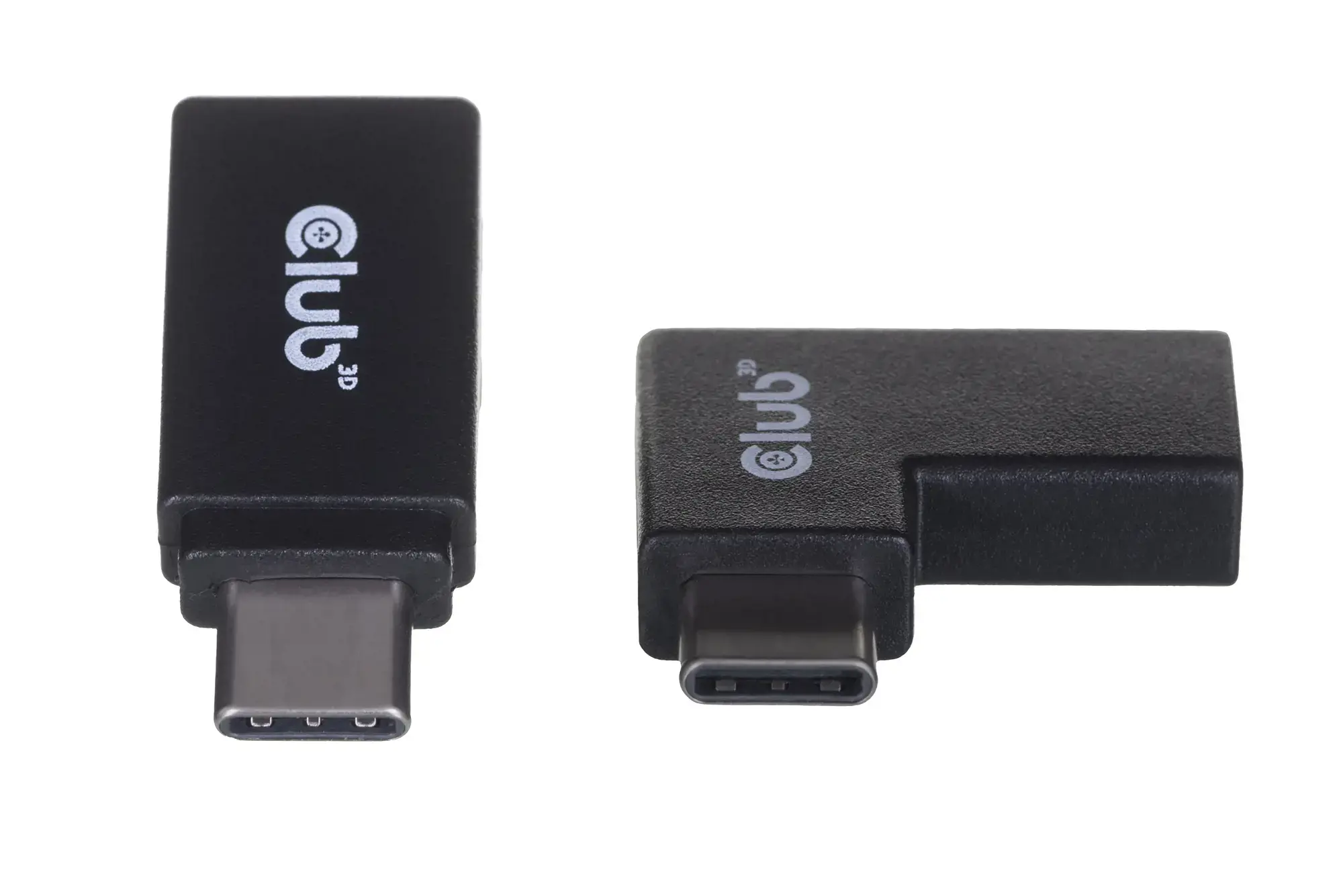CLUB3D USB Type-C Gen2 Angled Adapter set of 2 up to 4K120Hz M/F, USB C, USB C, USB 3.2 Gen 2 (3.1 Gen 2)