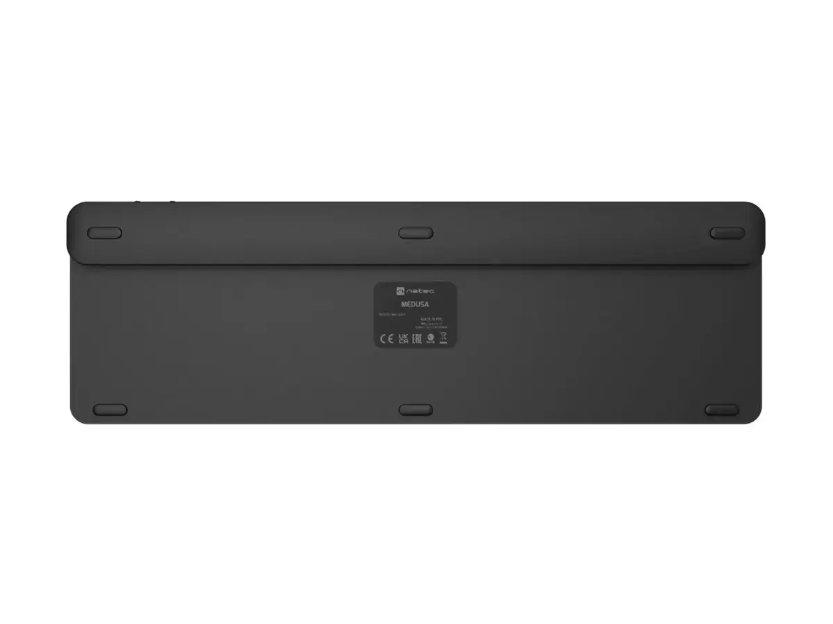 Natec Keyboard, Medusa, US Layout, X- Scissors Slim, Wireless, Black | Natec