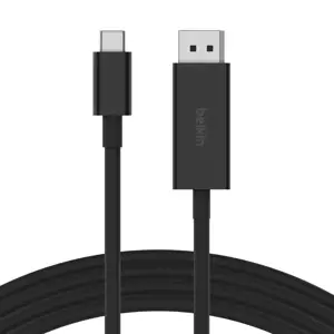 Belkin AVC014bt2MBK, 2 m, USB Type-C, DisplayPort, Male, Male, Straight