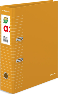 A4 Lever Arch File Ambar Strip Yellow