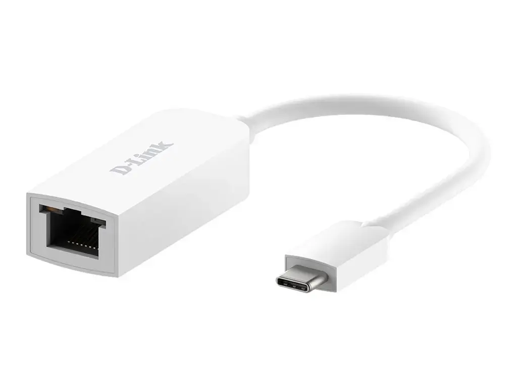 D-Link USB-C ir 2,5G Ethernet adapteris DUB-E250, laidinis, USB Type-C, Ethernet, 2500 Mbps, baltas