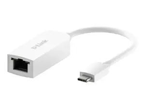 D-Link USB-C ir 2,5G Ethernet adapteris DUB-E250, laidinis, USB Type-C, Ethernet, 2500 Mbps, baltas