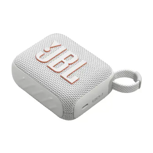 JBL Go 4 Nešiojama garso kolonėlė, Bluetooth, Balta