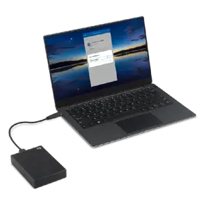 "SEAGATE One Touch" 2 TB išorinis kietasis diskas su slaptažodžio apsauga, juodas