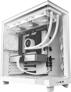 Korpusas NZXT H6 Flow MidiTower neįtrauktas ATX MicroATX MiniITX Spalva Balta CC-H61FW-01