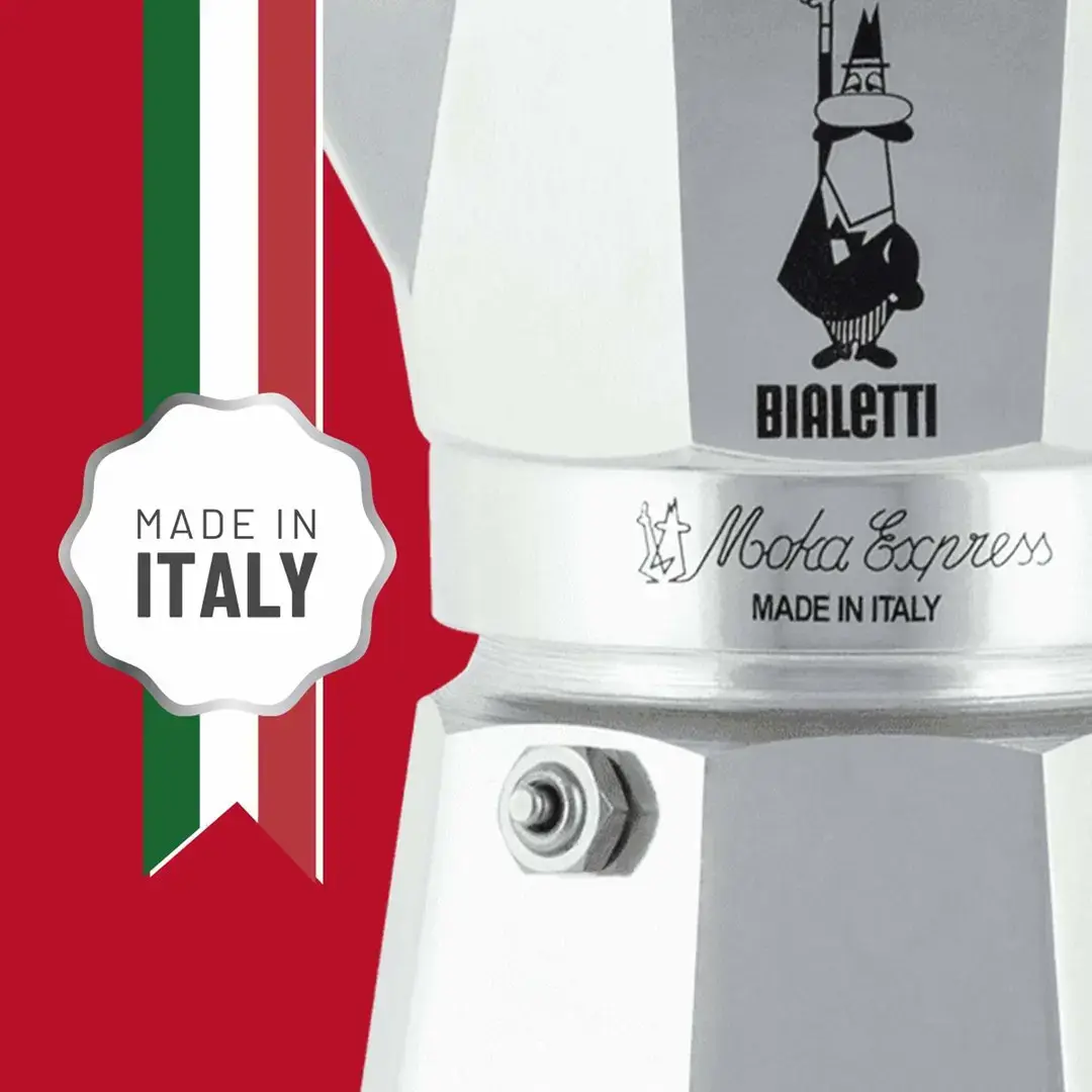 "Bialetti Moka Express" puodas Moka, aliuminis, juodas