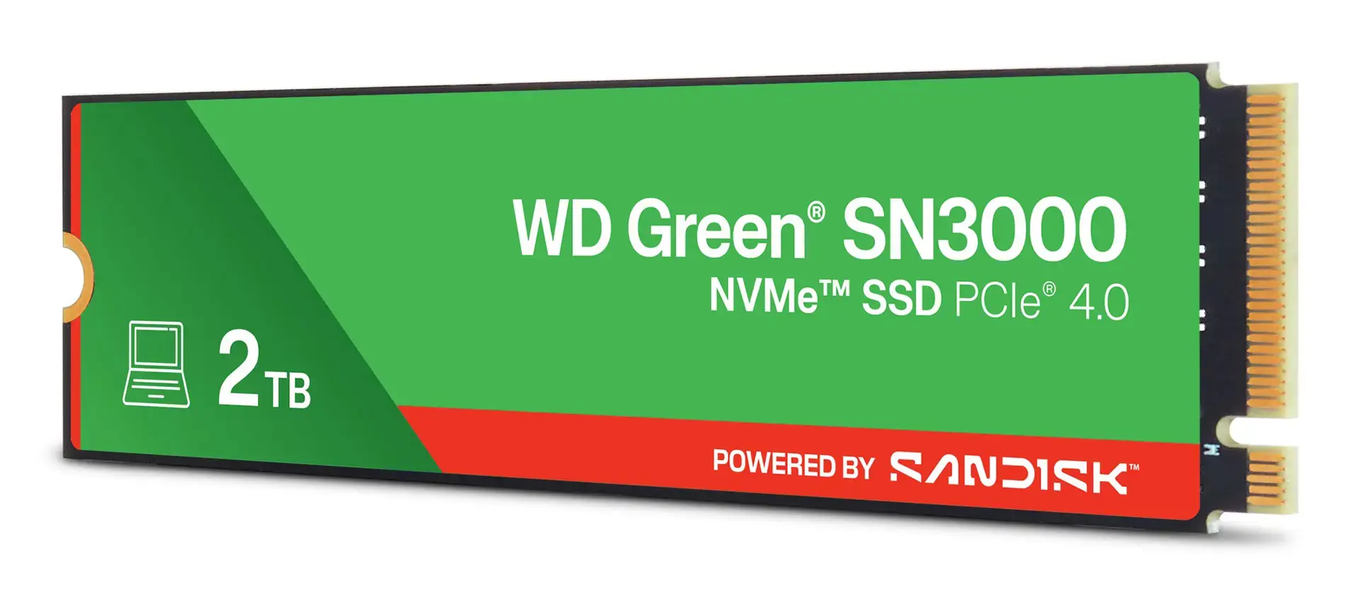 Western Digital Green WD ™ SN3000 NVMe™ SSD POWERED BY SANDISK 2 TB