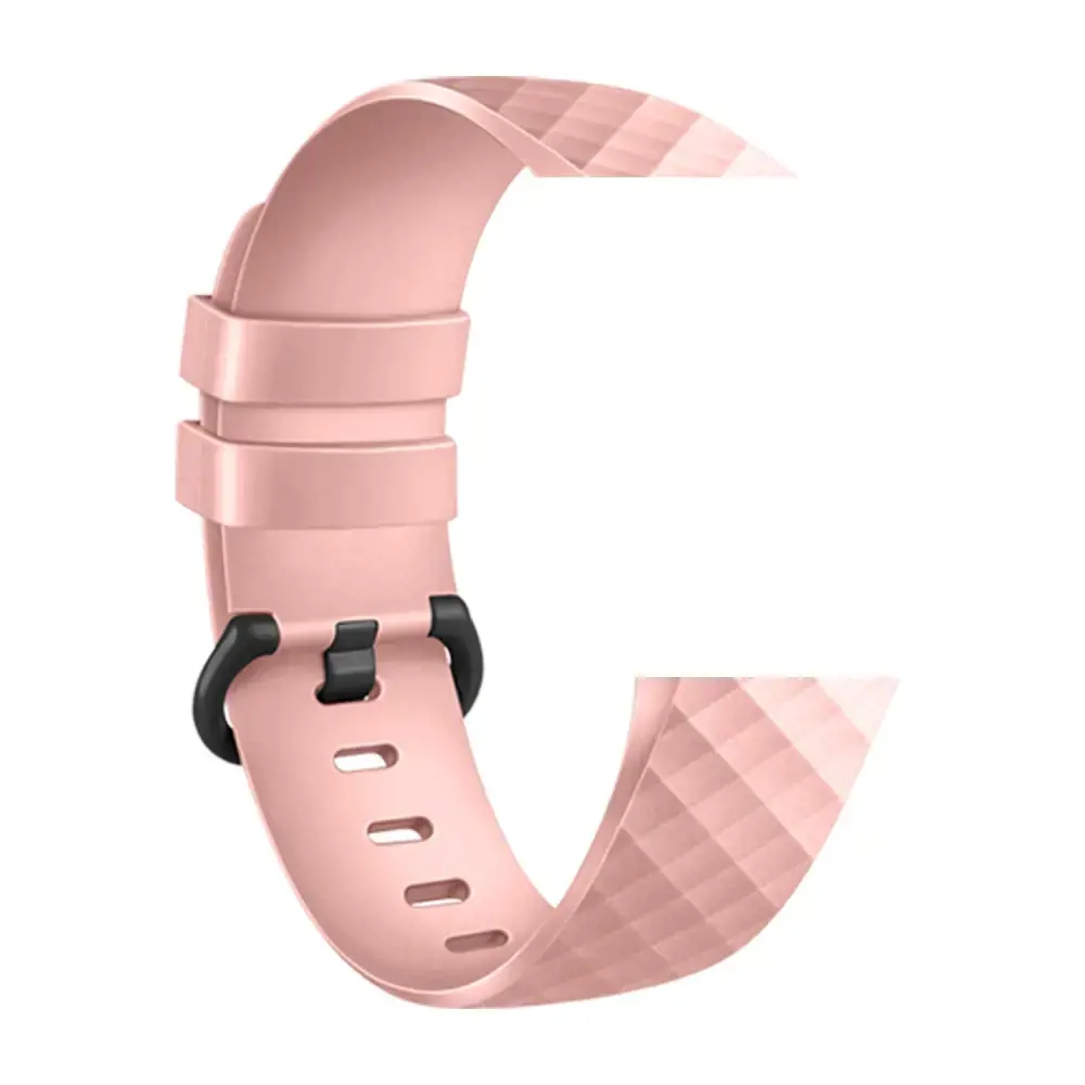 "Devia" laikrodžio dirželis "Deluxe Sport Fitbit Charge 3/4 L", rožinės spalvos