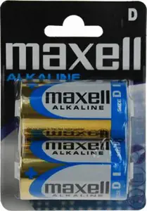 Baterijos Maxell D / LR20, šarminės, 1.5 V, 2 vnt. / BAT-520