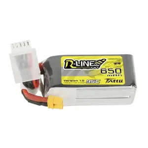 Akumuliatorius Tattu R-Line 650mAh 14,8V 95C 4S1P XT30