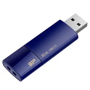 "Silicon Power Blaze B05", 32 GB, A tipo USB, 3.2 Gen 1 (3.1 Gen 1), skaidrių, 9,2 g, mėlyna
