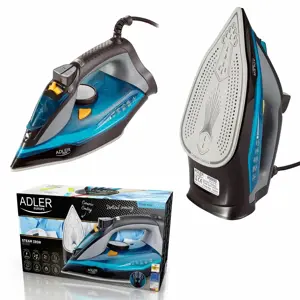 "Adler" AD 5032 lygintuvas Sausas lygintuvas Keraminis padas Juodas, mėlynas, pilkas 2400 W