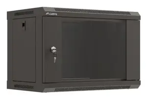Lanberg WF03-5306-10B rack cabinet 6U Wall mounted rack Black