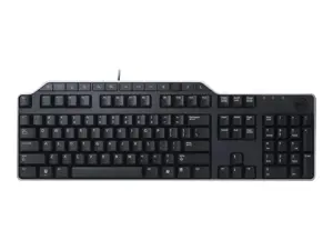 DELL KB522, pilno dydžio (100%), laidinis, USB, membraninis, QWERTY, juodas