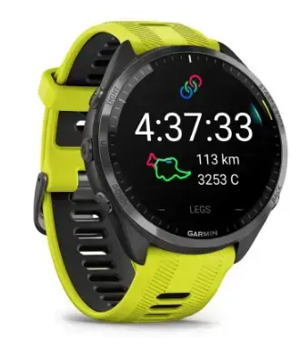 "Garmin Forerunner 965", geltonos spalvos