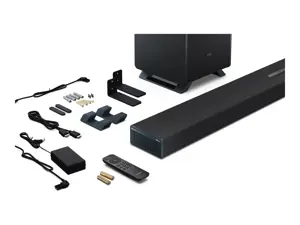 Sharp | 5.1.2 Dolby Atmos/DTS:X Soundbar with Wireless Subwoofer | HT-SBW55121(BK) | Bluetooth