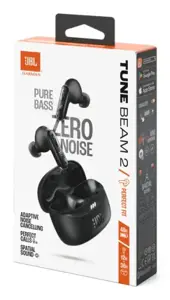 JBL Tune Beam 2 Belaidės ausinės Earbuds, Bluetooth, Juoda