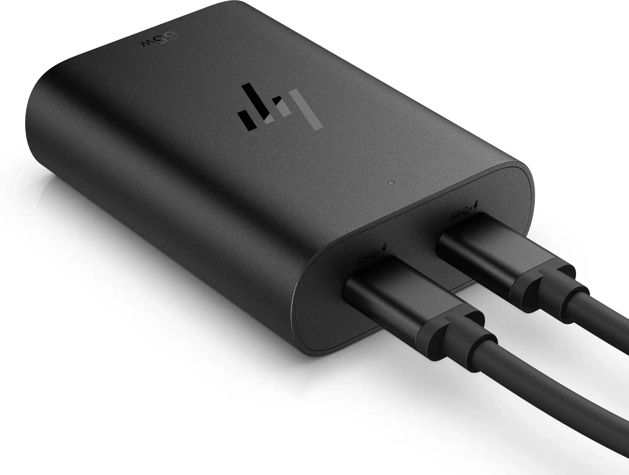 HP 65W GaN USB-C nešiojamojo kompiuterio įkroviklis, vidinis, USB, 1 m, juodas