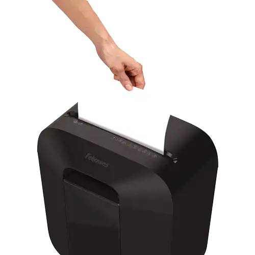 "Fellowes Powershred LX25M", smulkinimas dalelėmis, 4x12 mm, 11,5 l, 3000 mm/min, 6 lapai, P-4