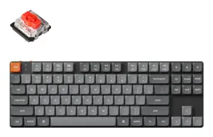 Keychron K1 Max RGB - US Layout - Hot-Swappable Low Profile Gateron Red Wireless Keyboard