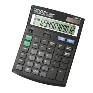 CITIZEN SKAIČIUOTUVAS OFFICE CT-666N, 12 SKAITMENŲ, 188X142MM, JUODAS