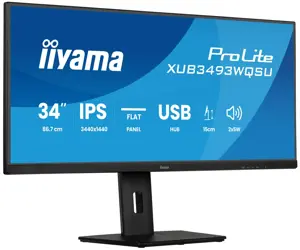 iiyama ProLite XUB3493WQSU-B6 computer monitor 86.4 cm (34") 3440 x 1440 pixels UltraWide Quad HD L…