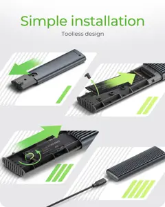 Raidsonic | M.2 NVMe and SATA SSD Enclosure via USB Type-C | IB-1808MCT-CU31
