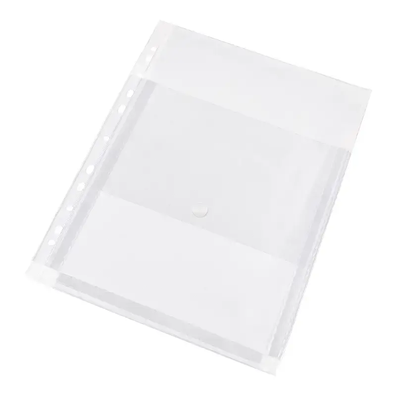 Praplėčiamos įmautės su atvartu PANTA PLAST, PVC, A4, (pak. -10 vnt.), skaidrios