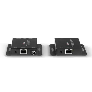 Lindy 70m Cat.6 HDMI 4K30 and IR Extender with PoC and Loop Out, 3840 x 2160 pixels, AV transmitter & receiver, 70 m, Wired, Black, HDCP